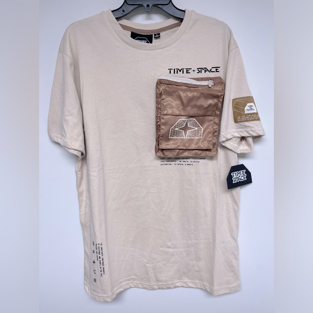 Time + Space pocketed T-Shirt.(SOLD)